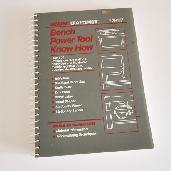 1989 Sears Craftsman Bench Power Tool Know-How Guide Vintage Reference Workshop - Picture 2 of 11
